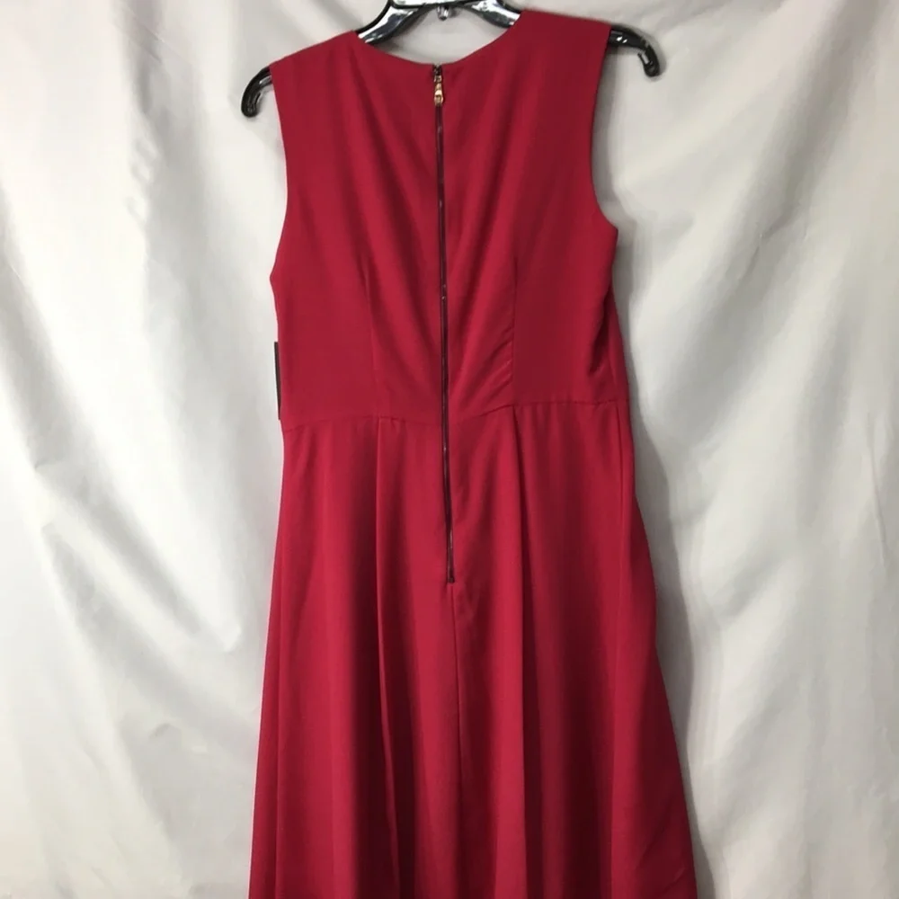 Vince Camuto Women’s Pink Cerise Drape Dress Size 8 NEW with Tags - Picture 7 of 8